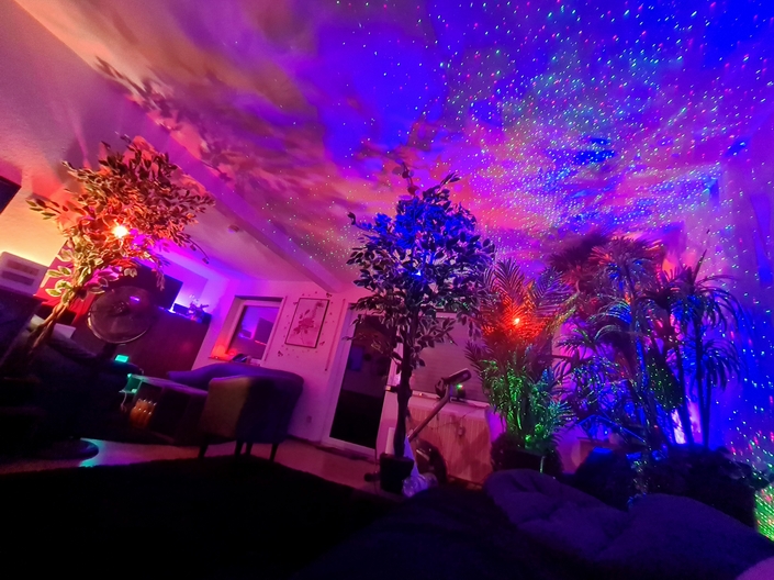 Beleuchtete Wohnung Nacht 2