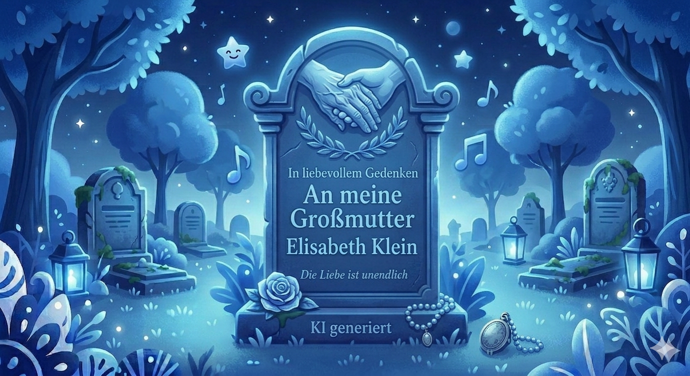 In liebevollem Gedenken - An meine Großmutter